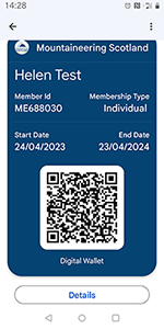 Digital membership cards