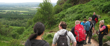 Group of walkers on the West Highland Way