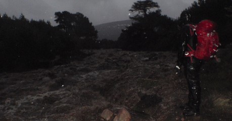 Facing an uncrossable river in flood