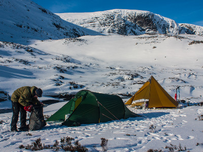 Winter camping  Mountaineering Scotland